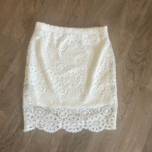 White boho skirt . . 5 for $25
